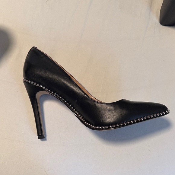 BCBGeneration Black Pointed Stiletto Pump with Silver Stud Trim - Picture 5 of 9